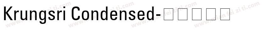 Krungsri Condensed字体转换